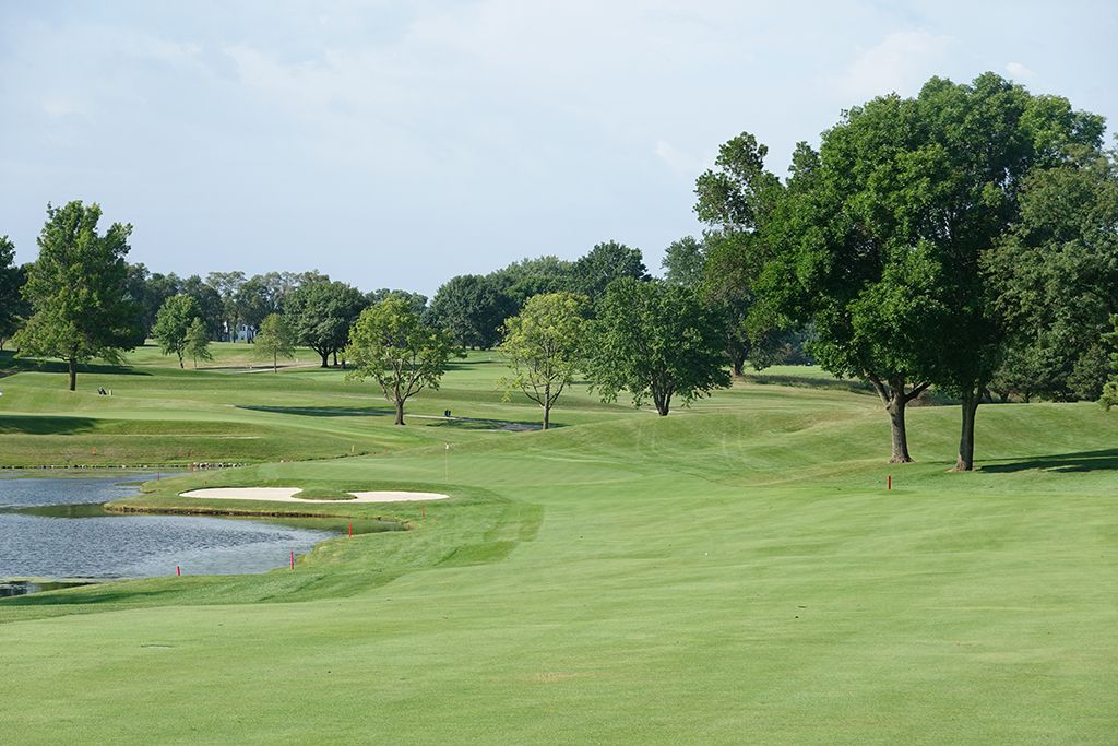 13th Hole at Des Moines Golf and Country Club (North) (583 Yard Par 5)